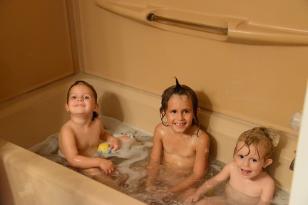 Kids in the tub